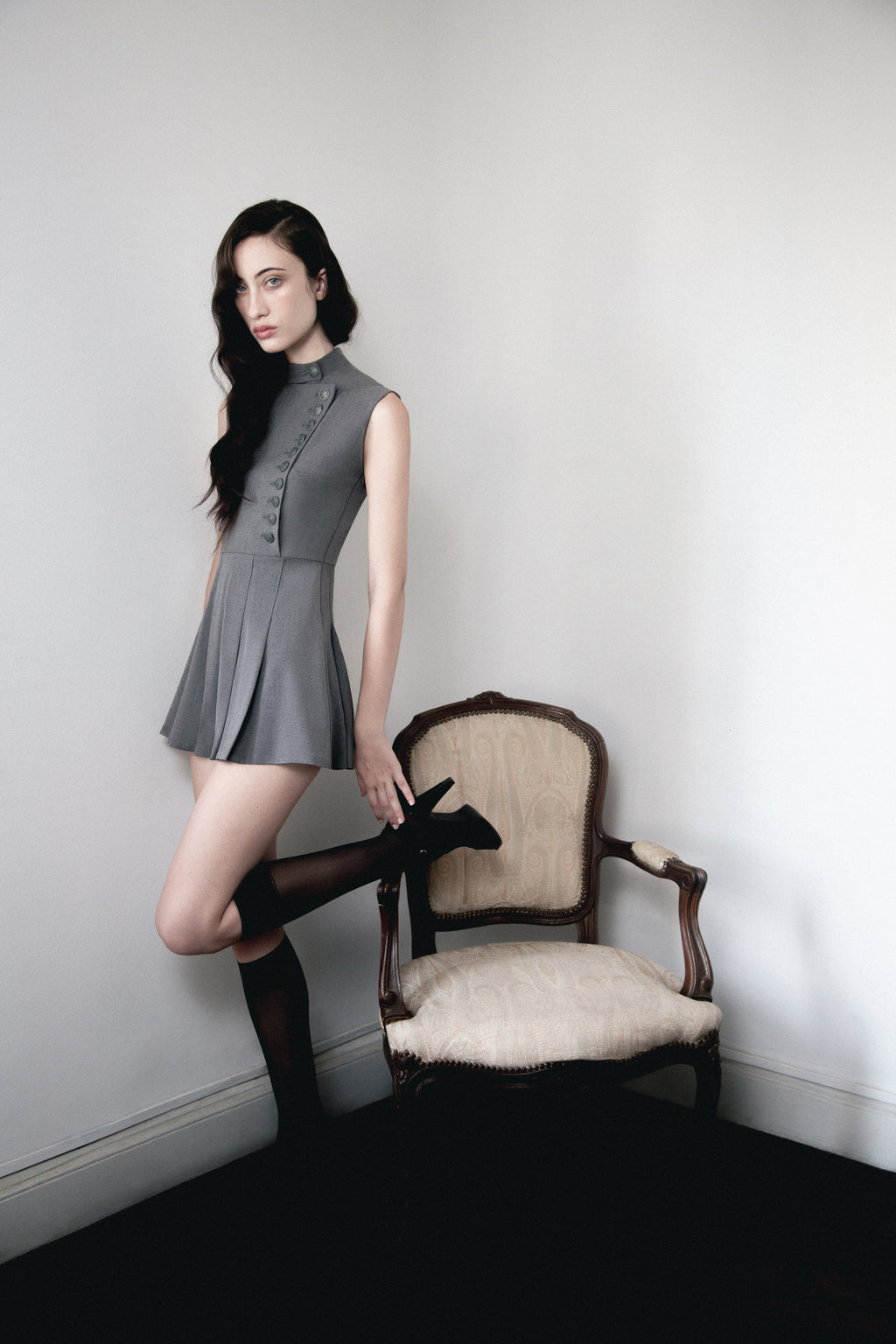 Uniform Pleated Dress