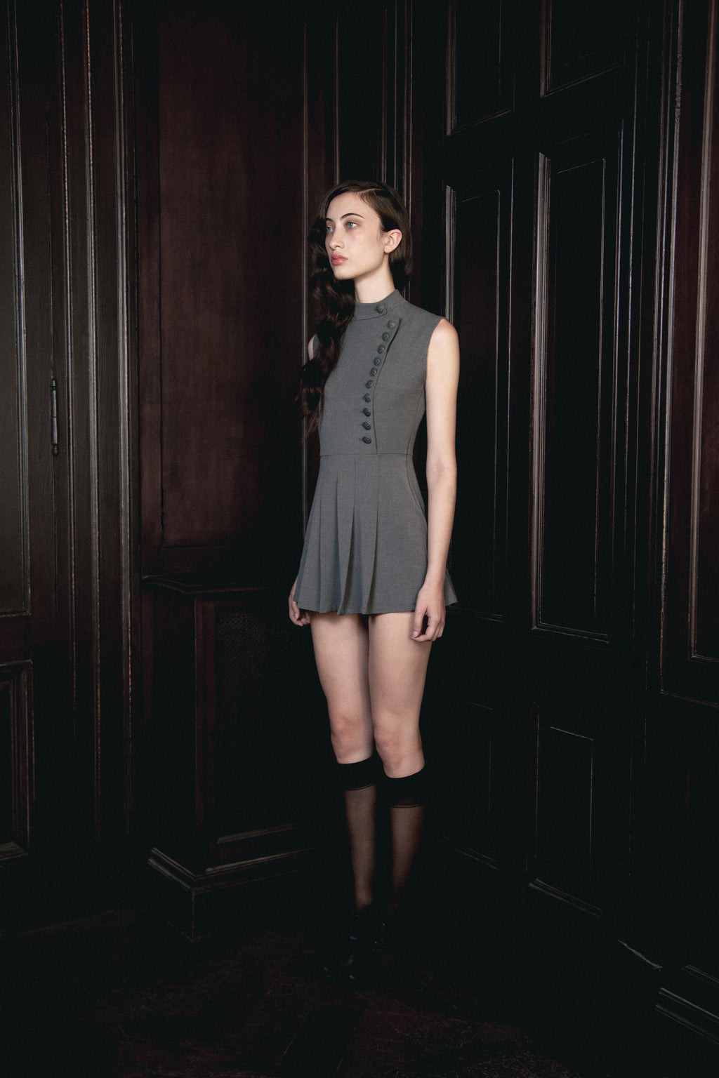 Uniform Pleated Dress